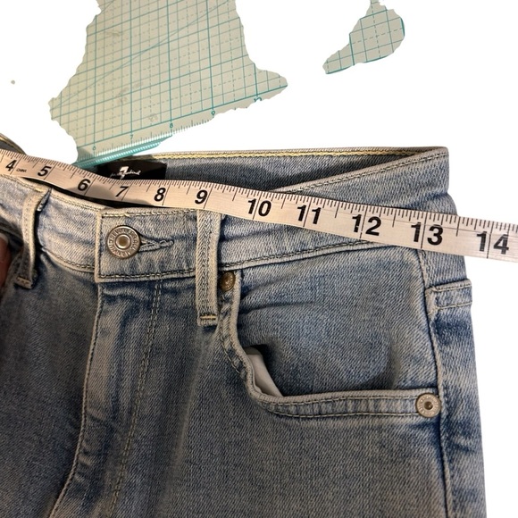 7 For all Mankind High Waist Skinny Jeans Sz 26 - Picture 15 of 16